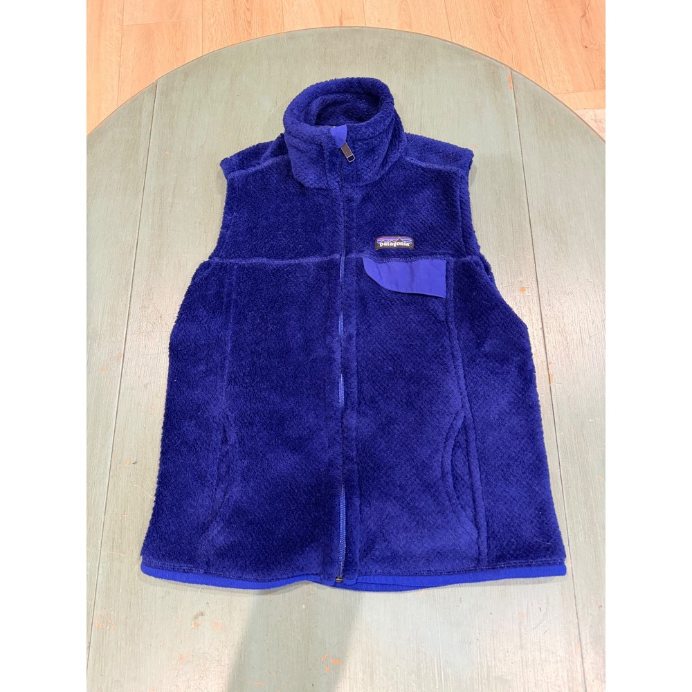 Patagonia Re-Tool Full-Zip Fleece Vest Purple Polartec 25445 Women Small
